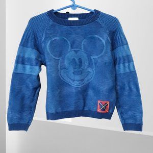 🛍️❤️ Disney Kids Mickey Mouse Ribbed Sweater Size 4🛍️❤️